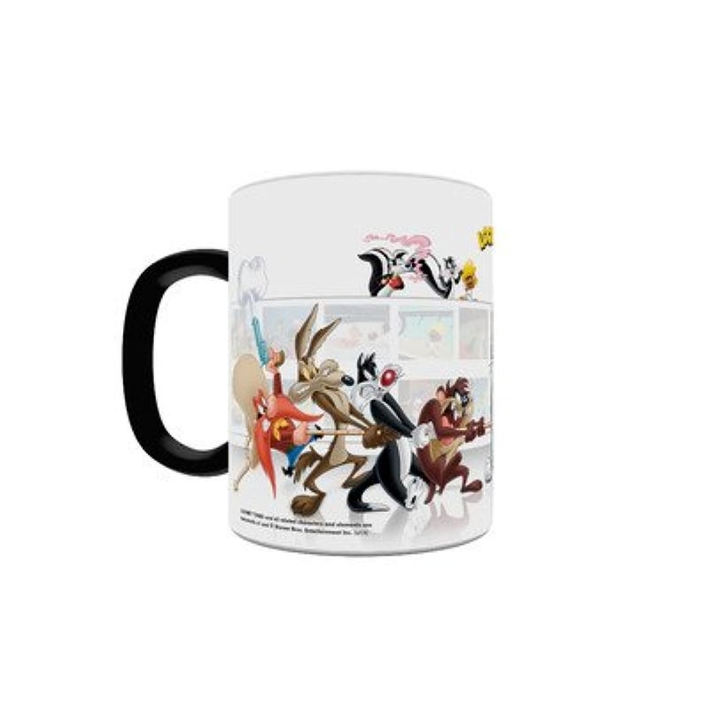 Morphing Mugs Looney Tunes (The Tunes) Ceramic Mug, Black - Image 1